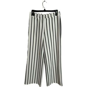 Cest 1946 Black and White Striped Pants